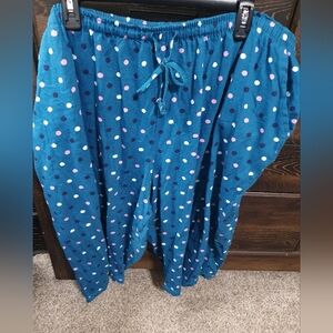 New & Cute 3x Multicolored Capri Pj Pants
